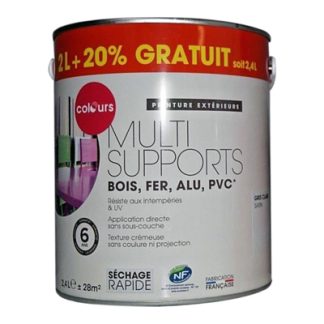 peinture multi-supports bois fer alu pvc 2,4l