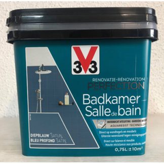 salle de bain v33 renovation perfection bleu profond