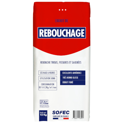 Enduit de rebouchage SOFEC 15KG