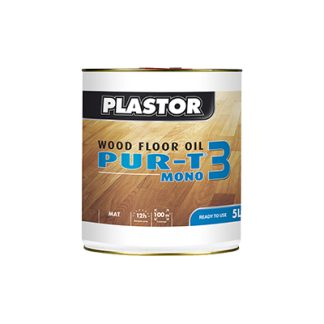 Huile pour parquet 5L PLASTOR PUR-T3 Incolore mat