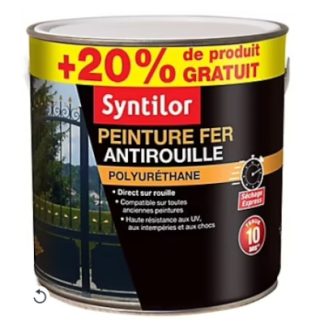 Peinture fer SYNTILOR 1,5L+20% Gratuit
