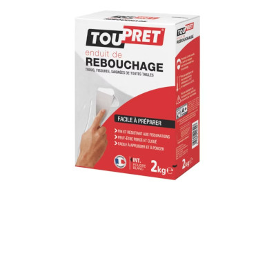 Enduit de rebouchage TOUPRET 2KG