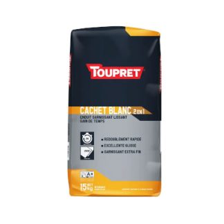 Enduit Cachet blanc 2 en 1 TOUPRET 15KG
