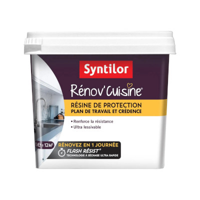Résine de protection plan de travail et crédence SYNTILOR 750ml