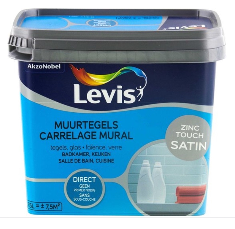 Peinture LEVIS carrelage mural 750ml – Image 2